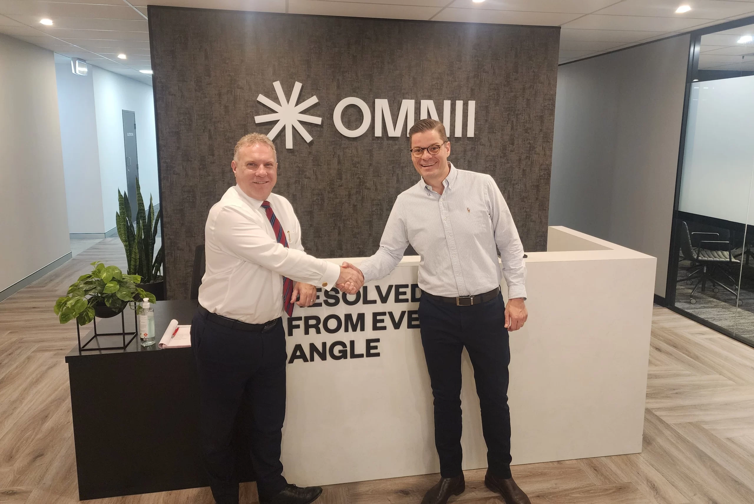 Peter Glodic with Richard Austin, Omnii's New CEO