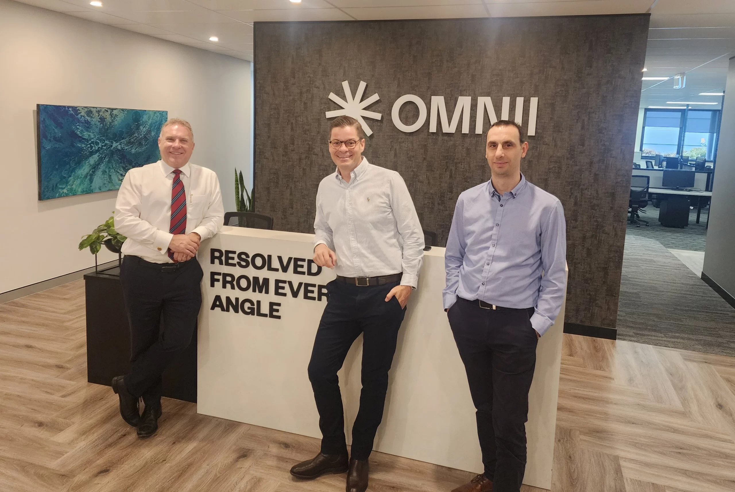 Peter Glodic with Richard Austin, Omnii's New CEO, and Marcello Arbaci